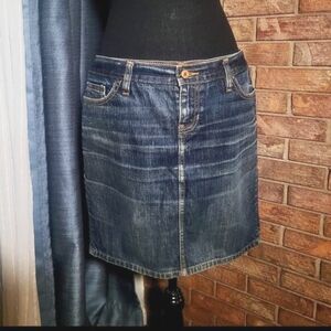 Y2K GAP 1969 Limited Edition Distressed Wash Denim Mini Skirt - Size 10